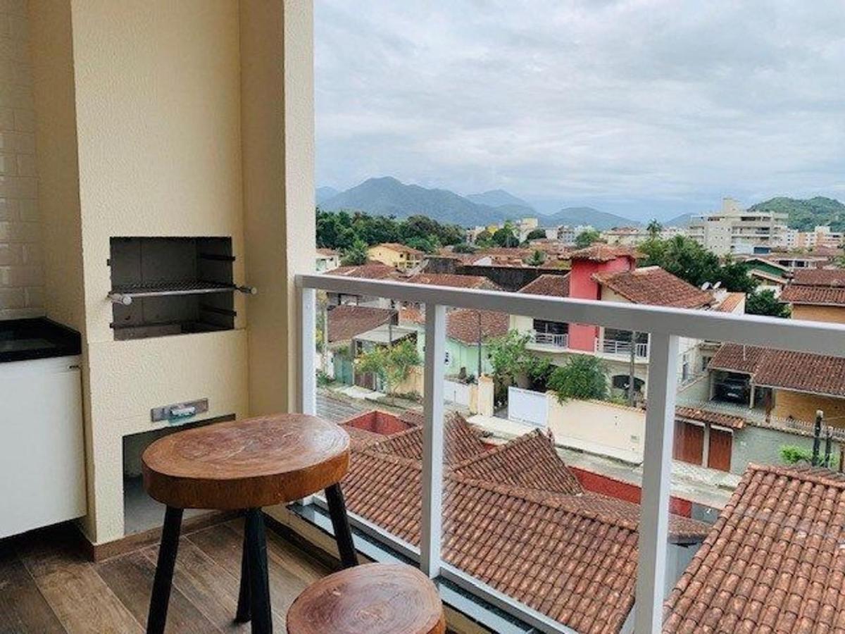 Apto Excelente C/Ar, Varanda Gourmet E Piscina Ubatuba Bagian luar foto